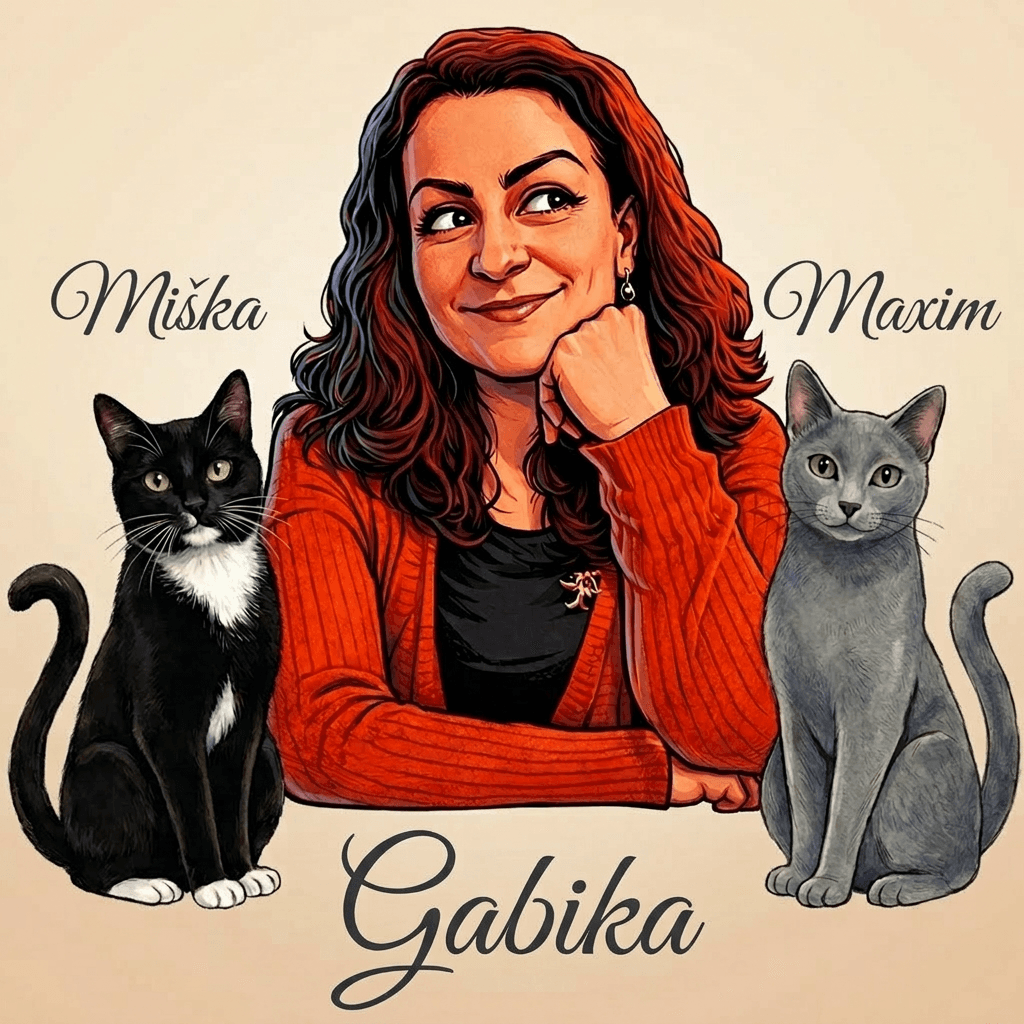 Gabika, Miska a Maxim - Science of Cats