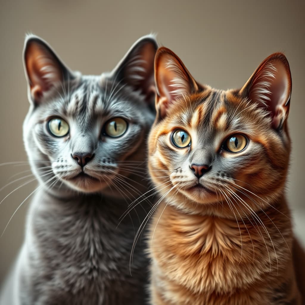 Russisch Blau vs Burmese: Genetische Geheimnisse der Katzenfellfarben
