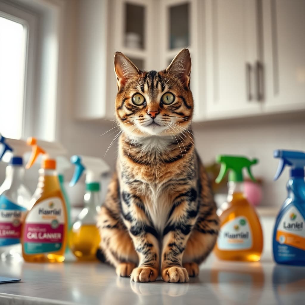 Čistiace prostriedky: skrytá hrozba pre mačky v domácnosti